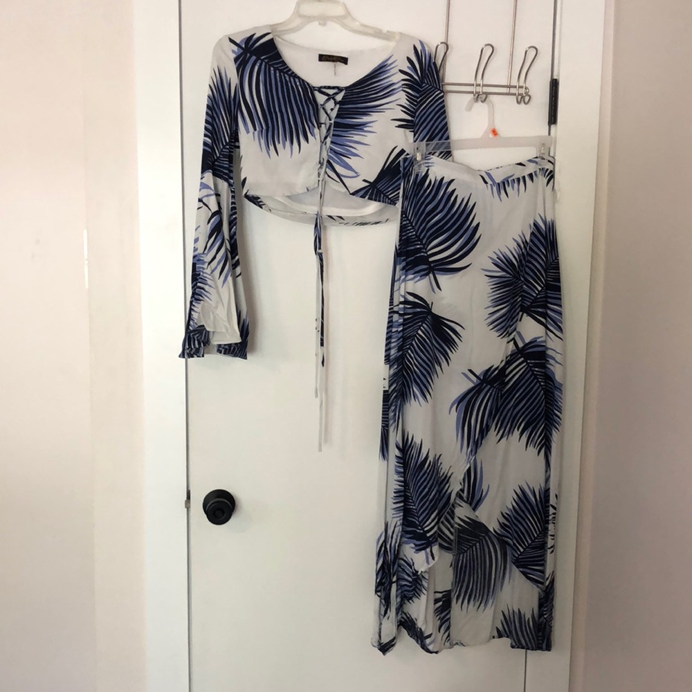 Tropical skirt set
